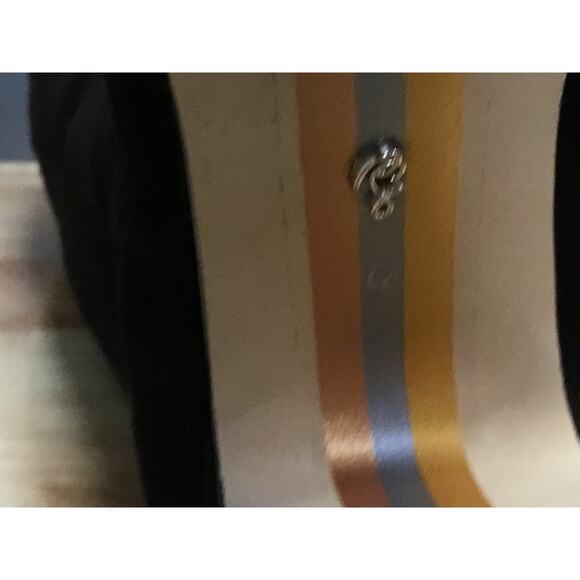 Sam Edelman Faren Women US 6 Black Leather Square Toe Knee High Block Heel Boots - Picture 6 of 10